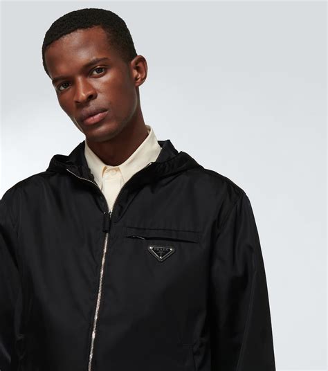 prada dark green jacket|prada nylon jacket men.